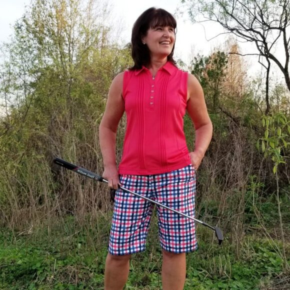 Cracked Wheat Sleeveless Pintuck Top Tiffany Blue Size S - Picture 9 of 9